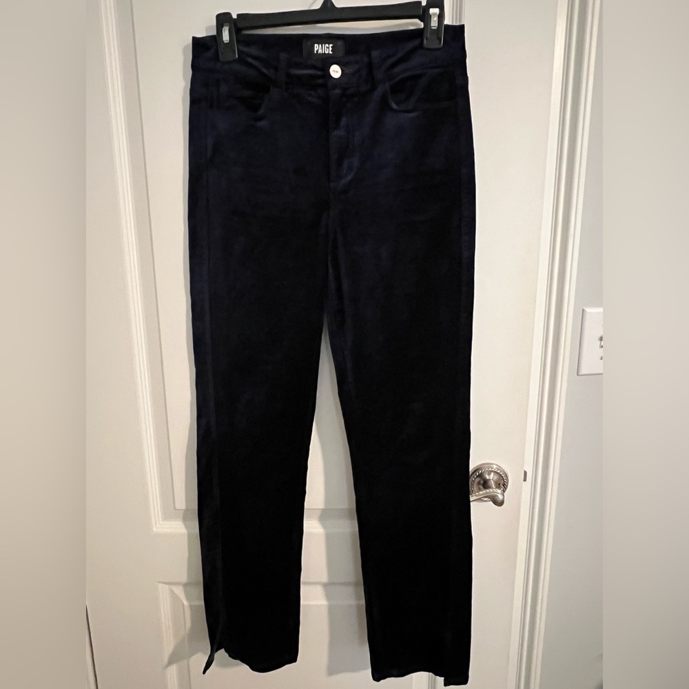 Paige Navy Blue Velvet Pants -women’s size 26